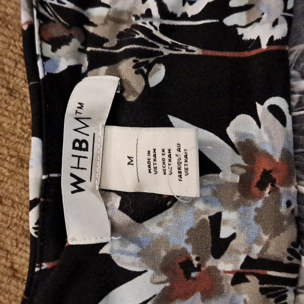 WHBM White House Black Market Womens Long Sleeve V Neck Dressy Shirt SZ: Medium - Picture 5 of 6
